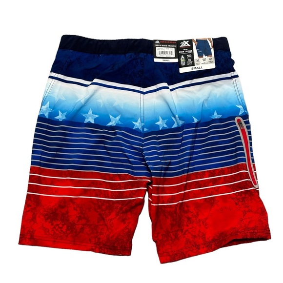 Men's Zeroxposur Small Swim Drawstring Shorts Trunks Hybrid Black Elastic Waist - Picture 4 of 9